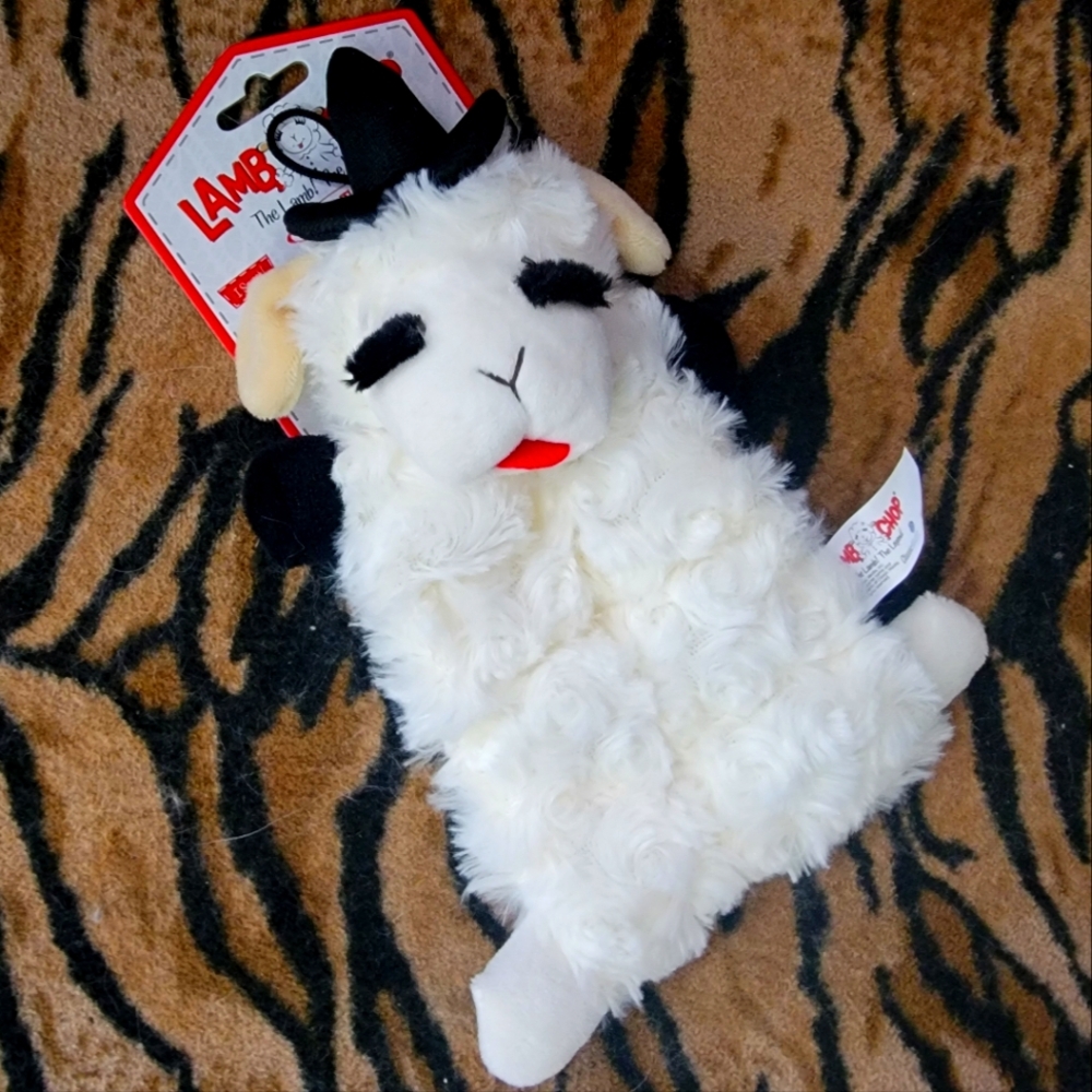 Lamb Chop Dog Puppy Plush Toy Multiple Sqeakers Witch Halloween Small